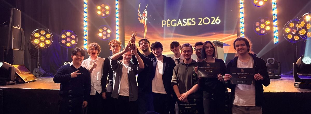 The 2026 prize for best student video game was awarded to these ISART Digital students